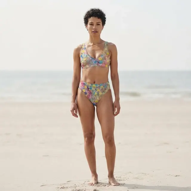 High-Waisted Bikini, one-of-one design A851DEBA