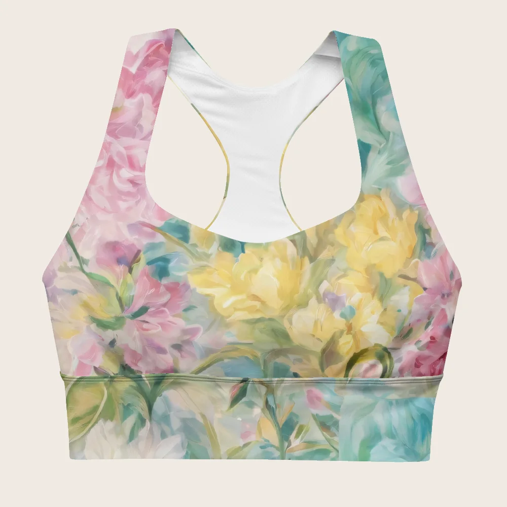 Longline Sports Bra on model