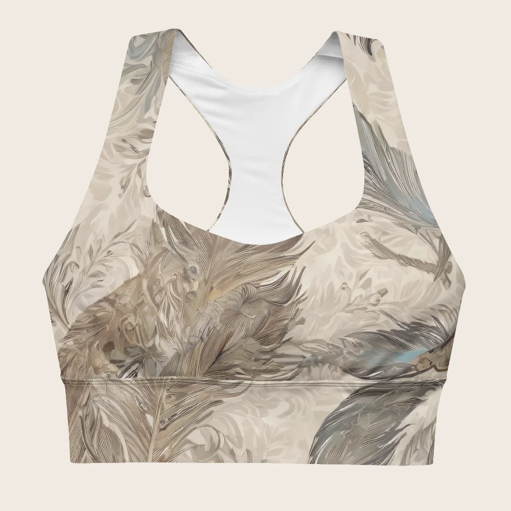 Longline Sports Bra on model