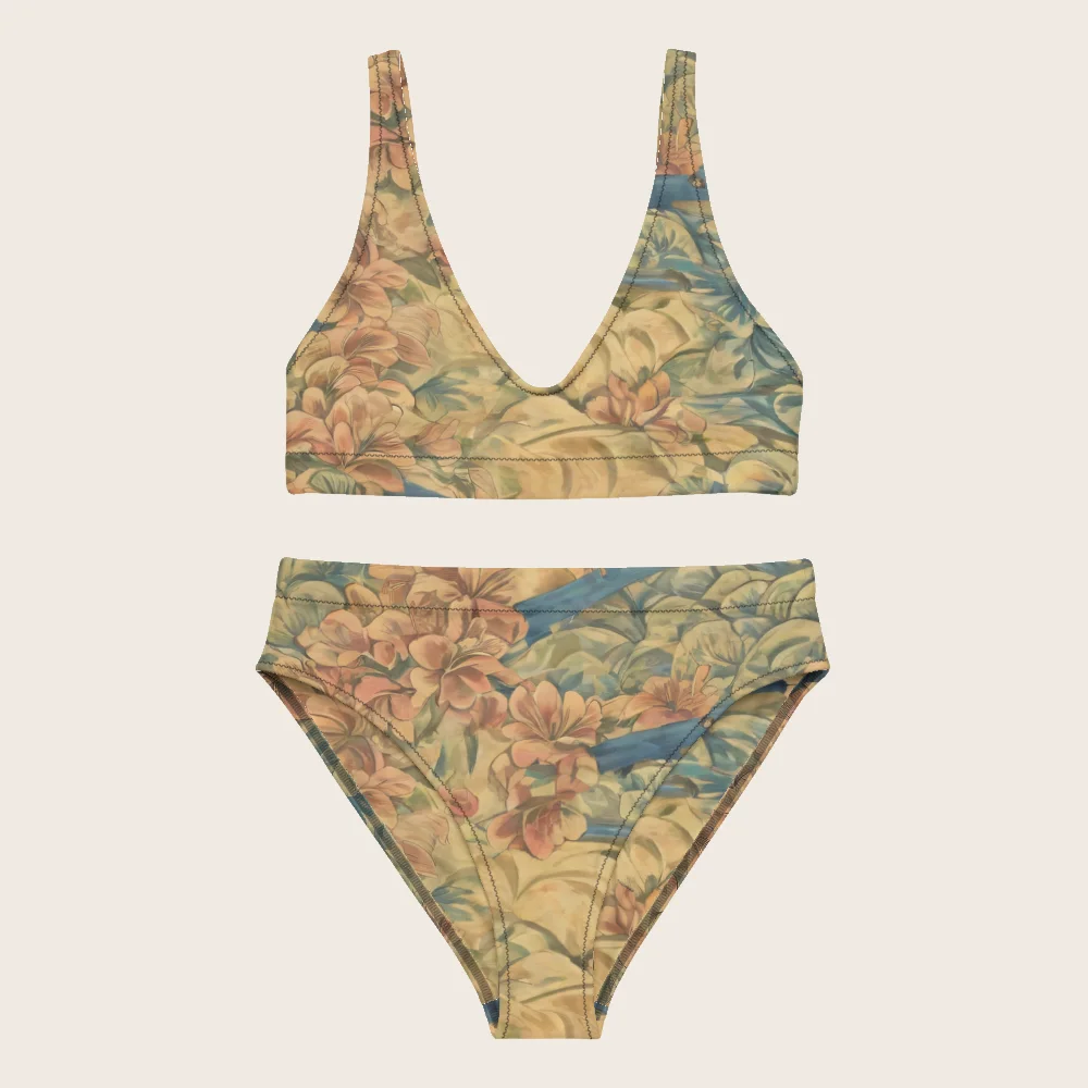 High-Waisted Bikini on model