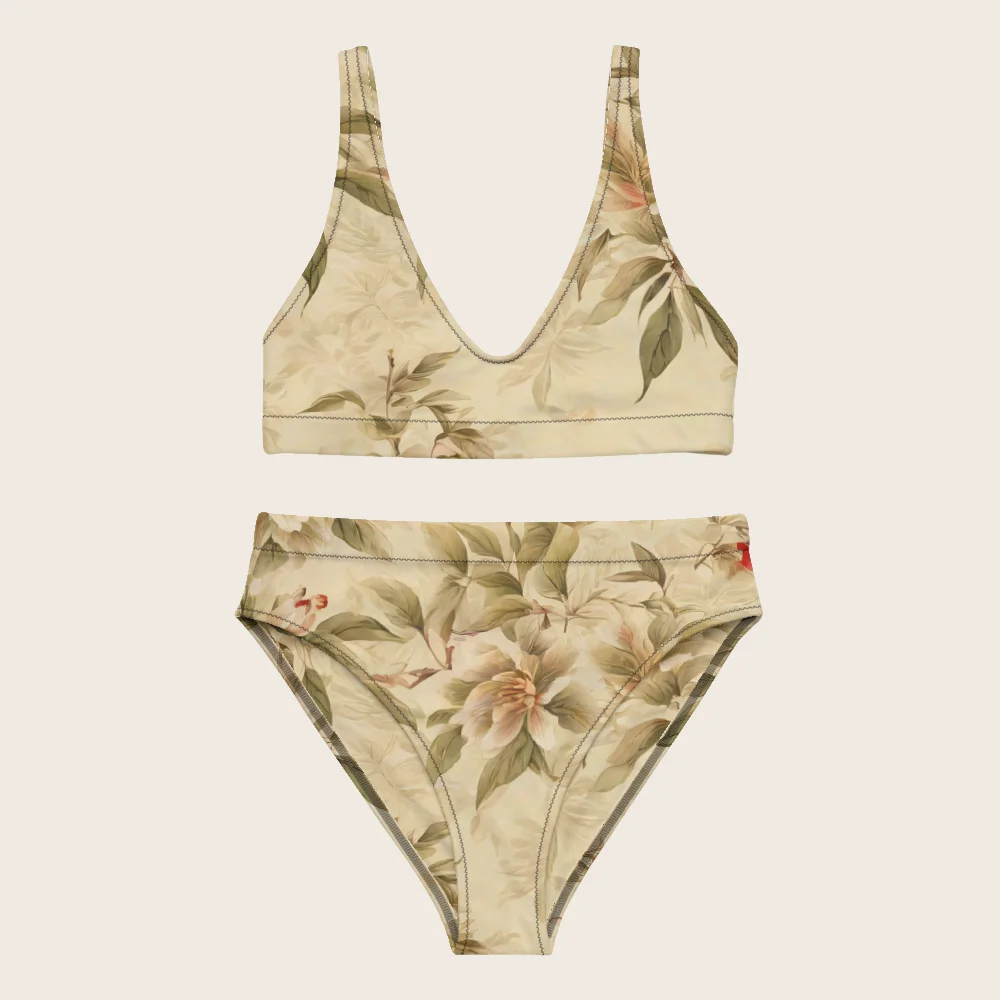 High-Waisted Bikini on model