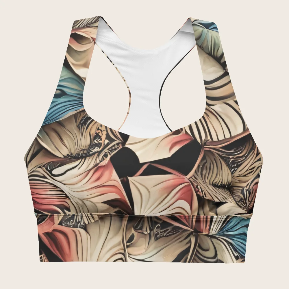 Longline Sports Bra on model