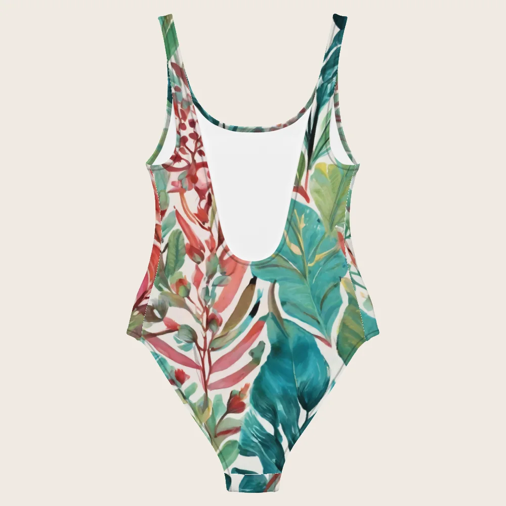 One-Piece Swimsuit on model