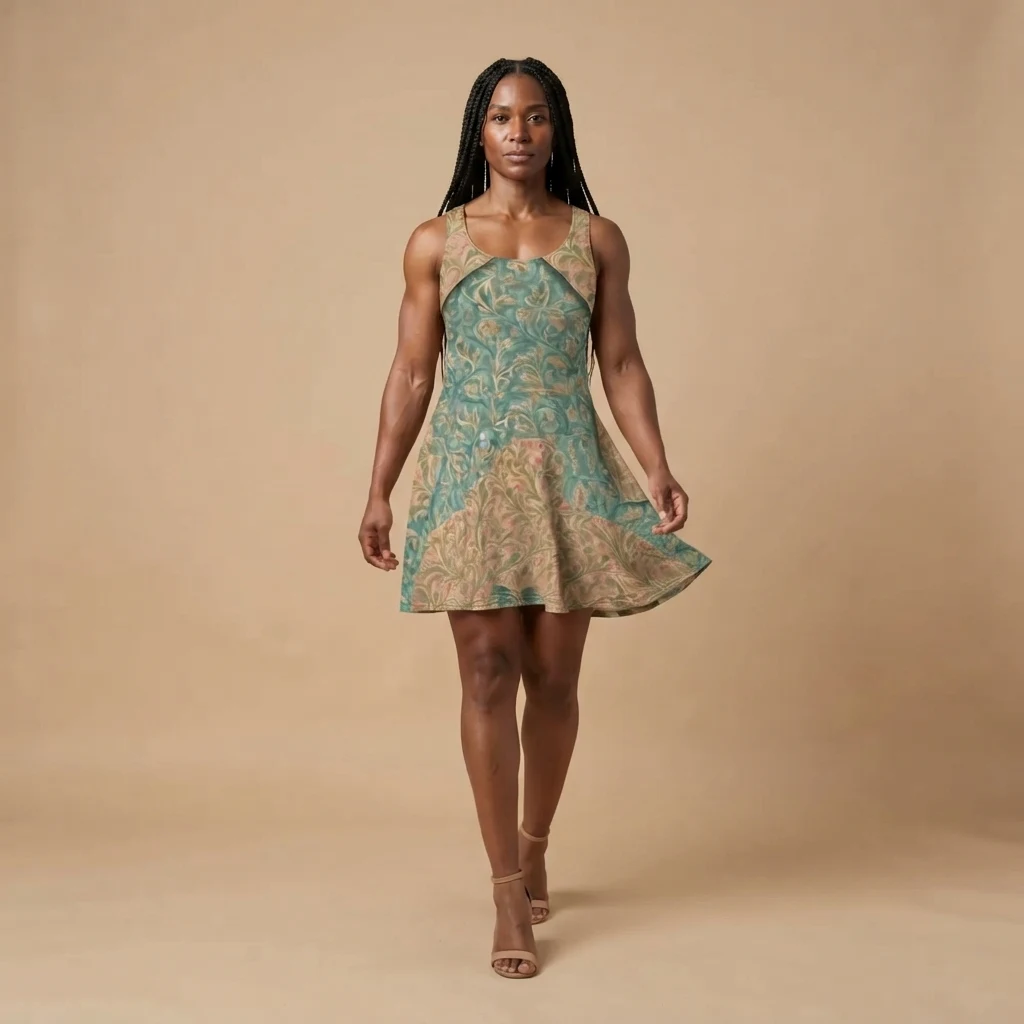 Skater Dress on model