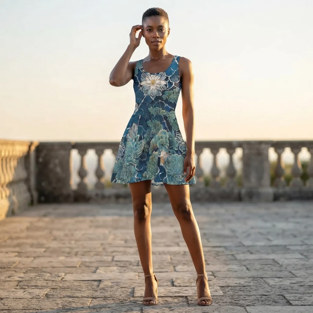 Skater Dress on model