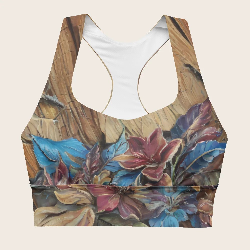 Longline Sports Bra on model