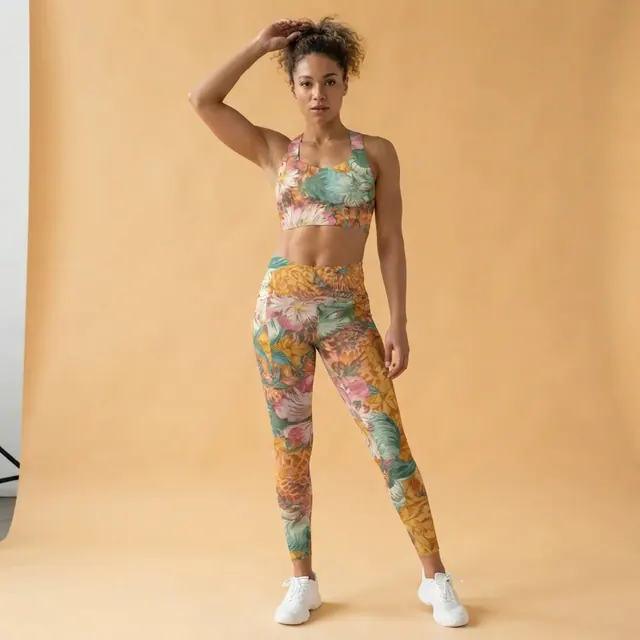 Longline Sports Bra, one-of-one design D2E1E864