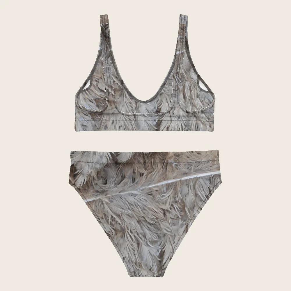 High-Waisted Bikini on model
