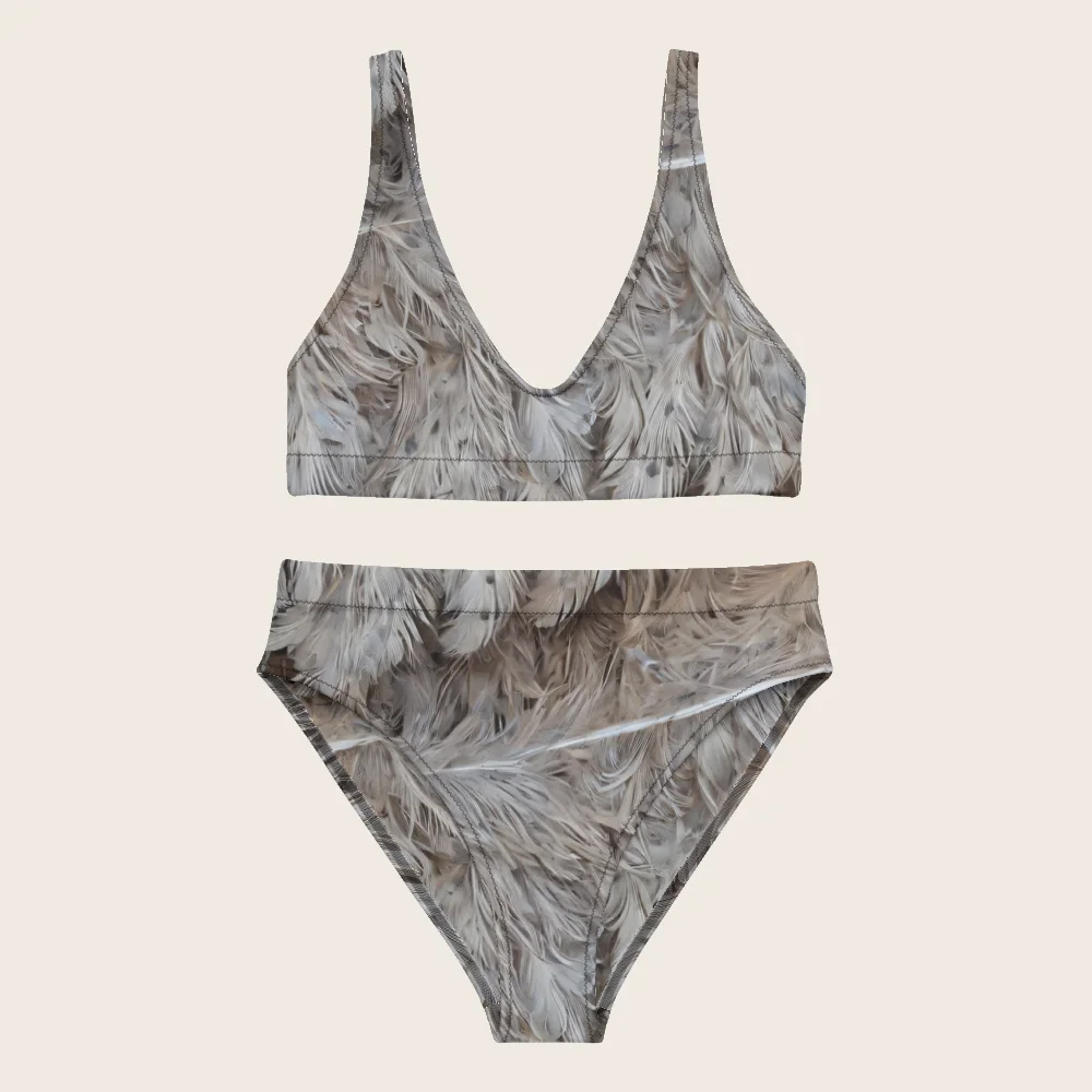 High-Waisted Bikini on model