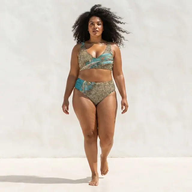 High-Waisted Bikini, one-of-one design 377EEE48