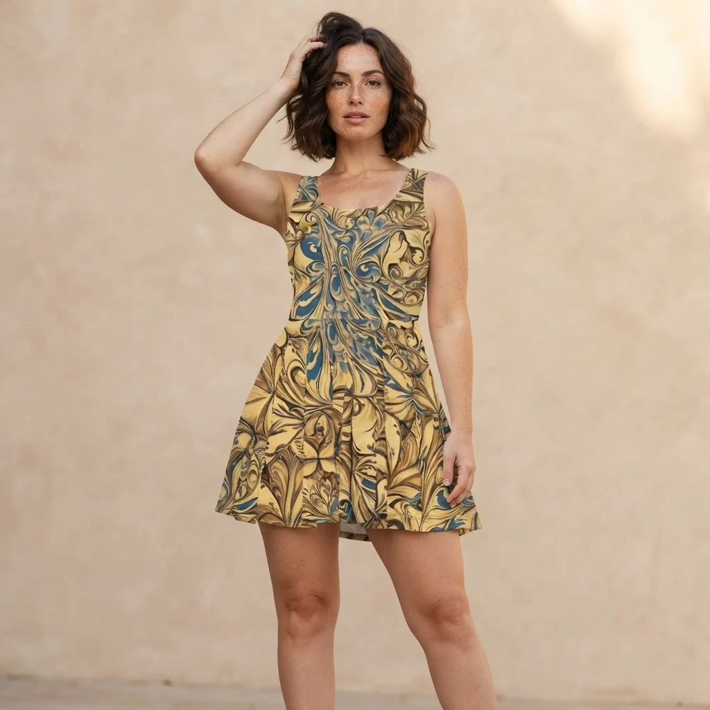 Skater Dress on model