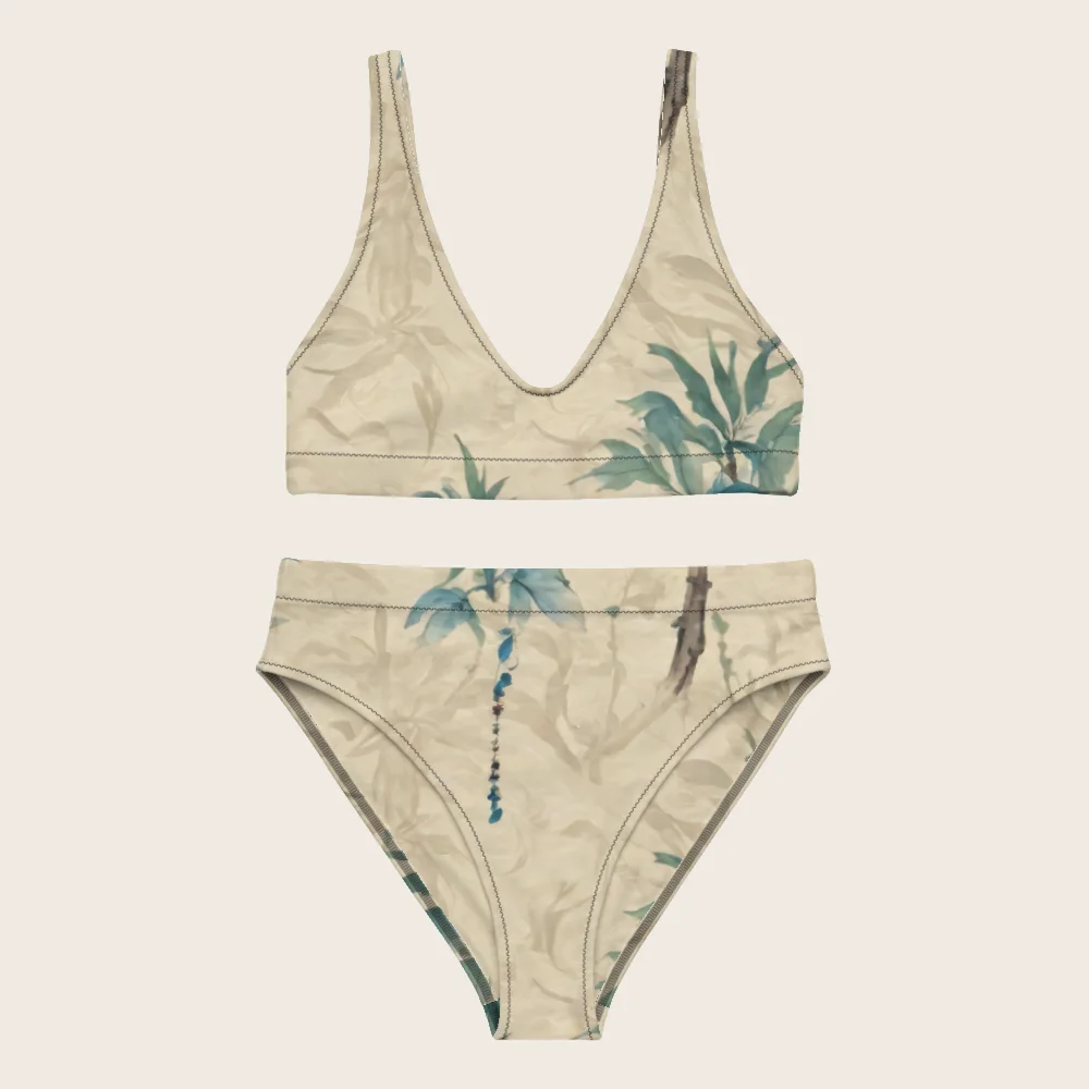 High-Waisted Bikini on model
