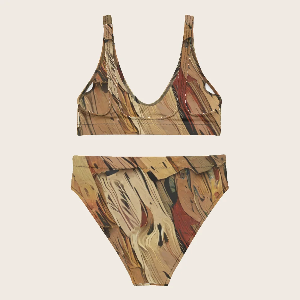 High-Waisted Bikini on model