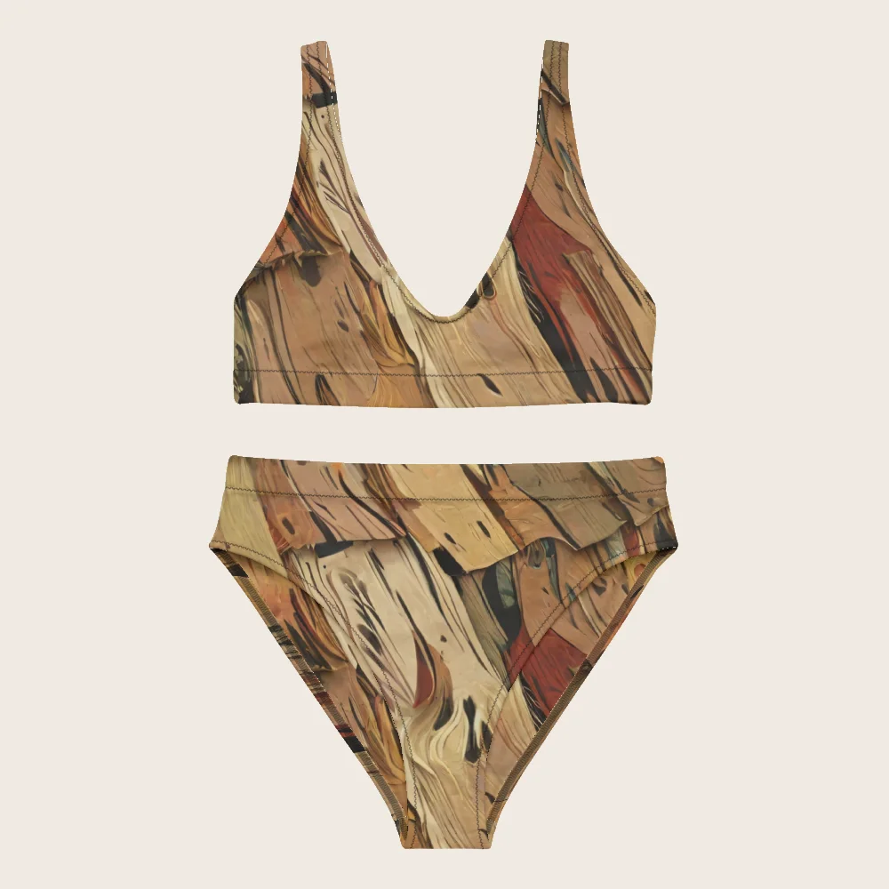 High-Waisted Bikini on model