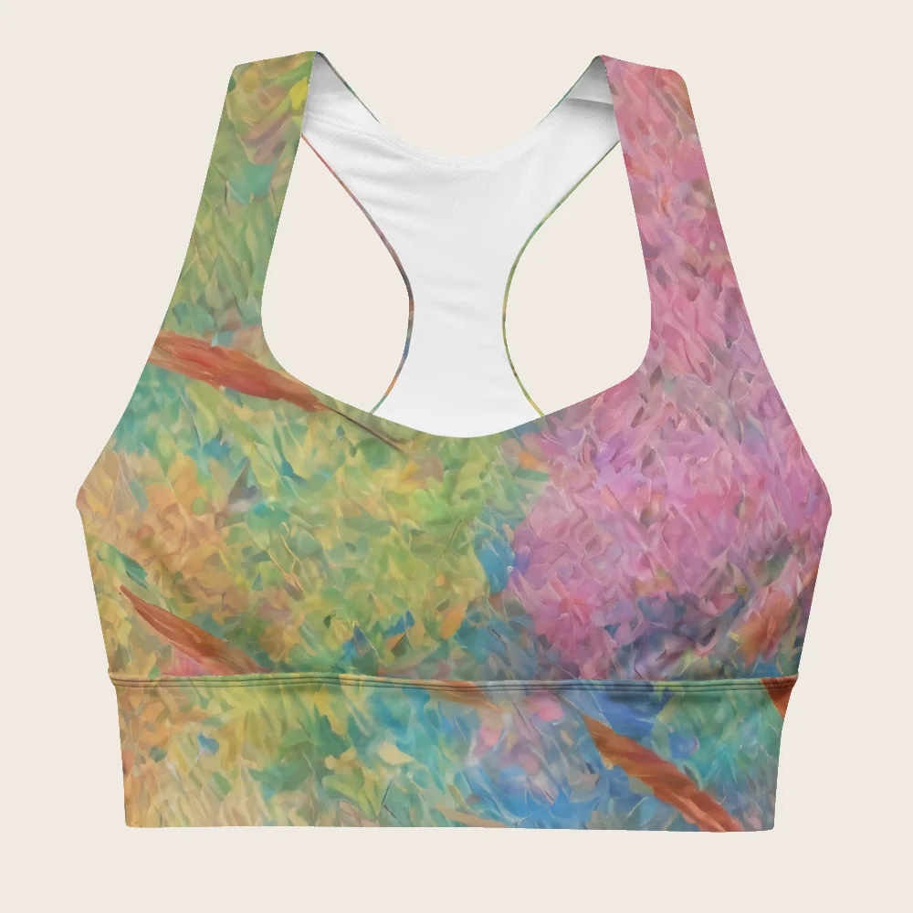 Longline Sports Bra on model