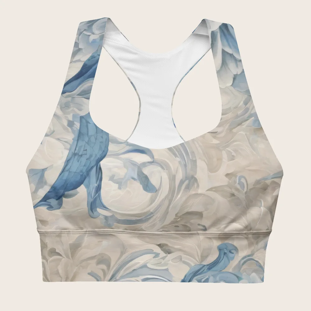 Longline Sports Bra on model