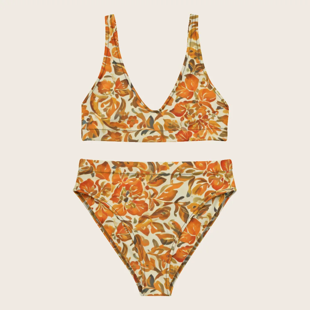 High-Waisted Bikini on model