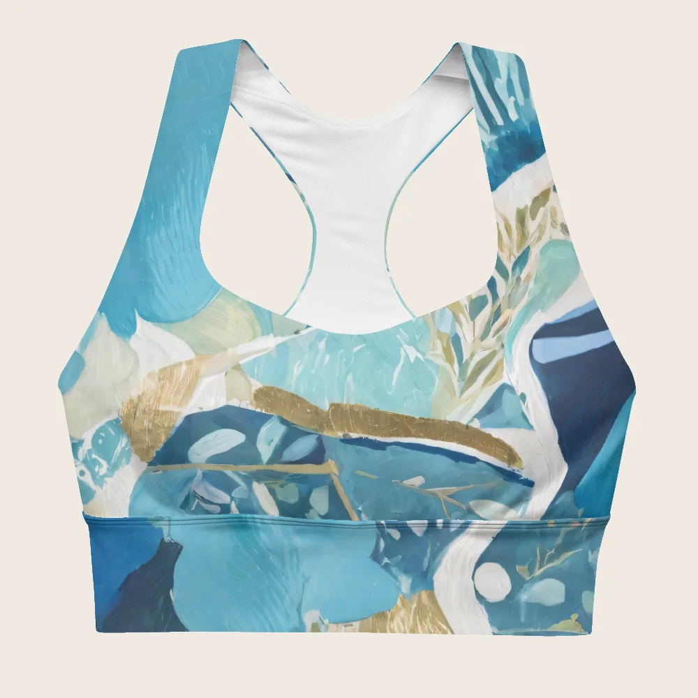 Longline Sports Bra on model