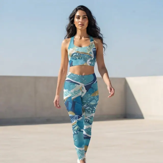 Longline Sports Bra, one-of-one design A7526016