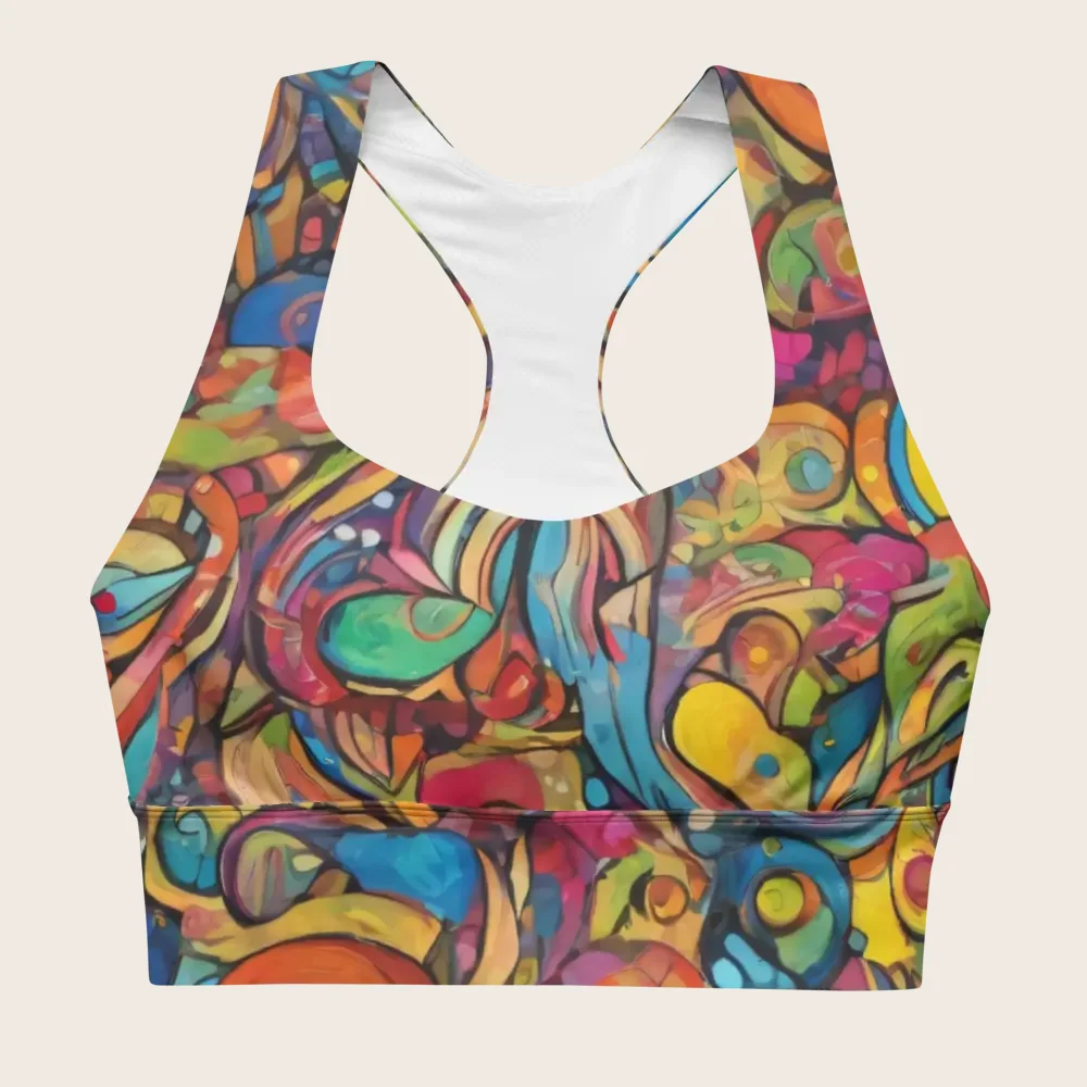 Longline Sports Bra on model