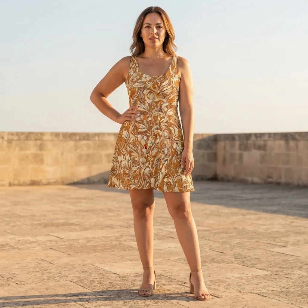 Skater Dress on model