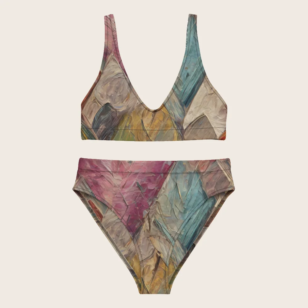 High-Waisted Bikini on model
