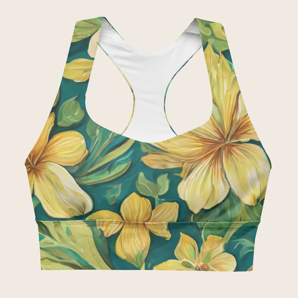Longline Sports Bra on model