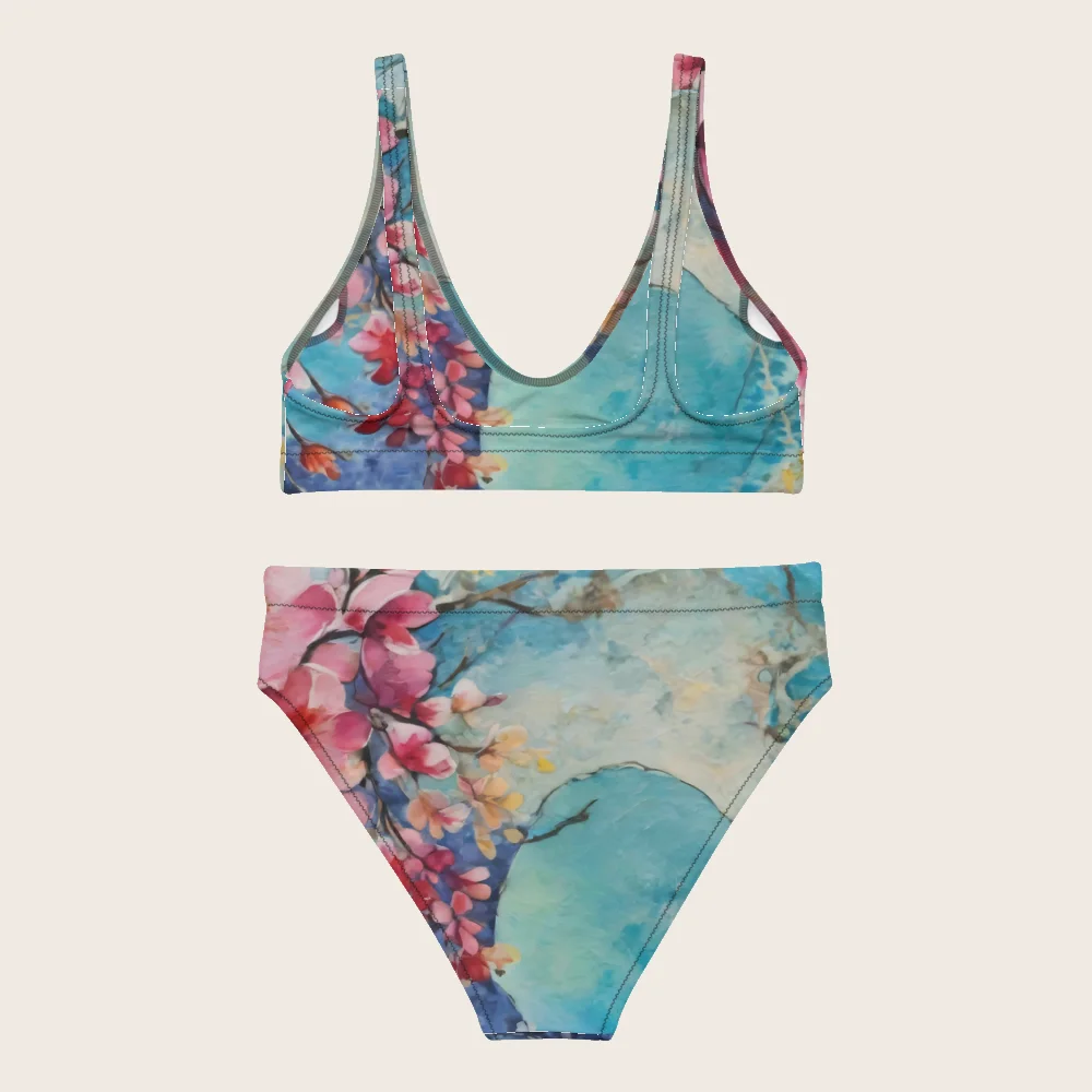 High-Waisted Bikini on model