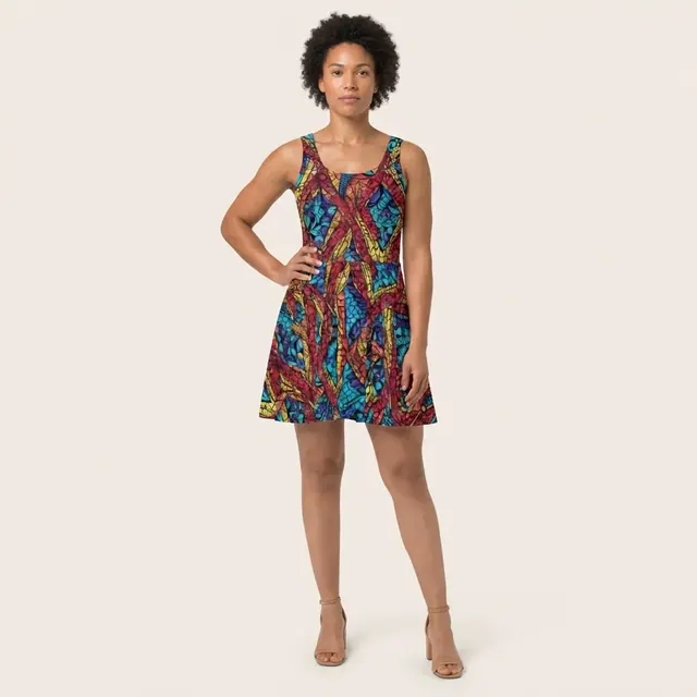 Skater Dress, one-of-one design B82723AD