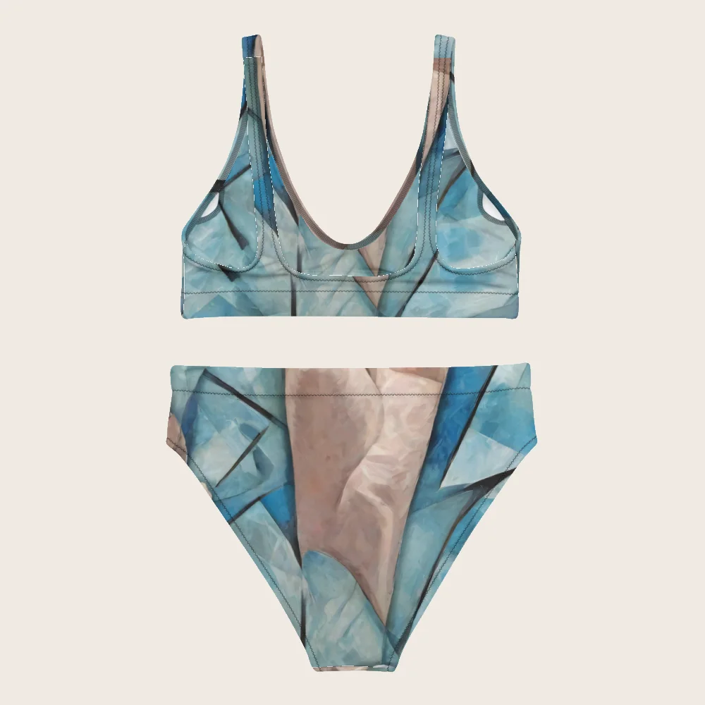 High-Waisted Bikini on model