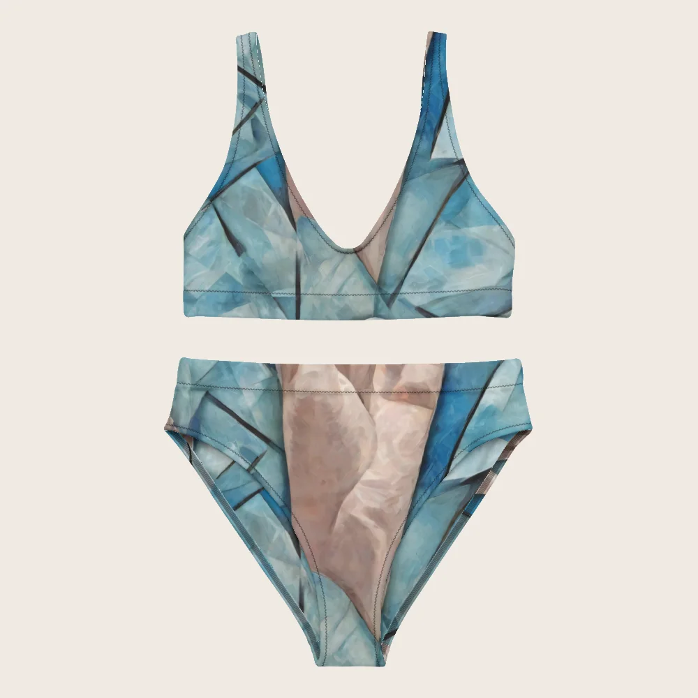 High-Waisted Bikini on model
