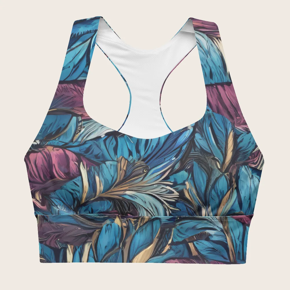 Longline Sports Bra on model