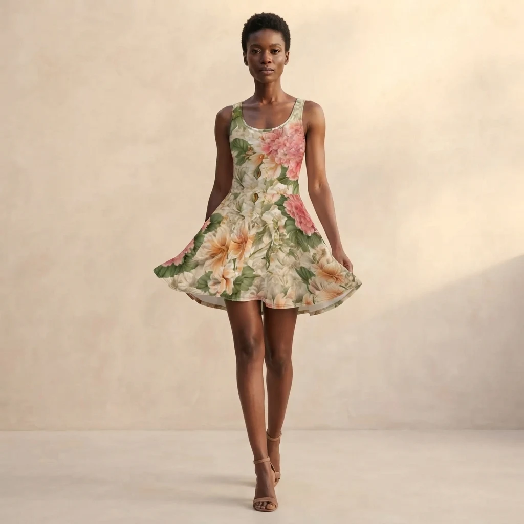 Skater Dress on model