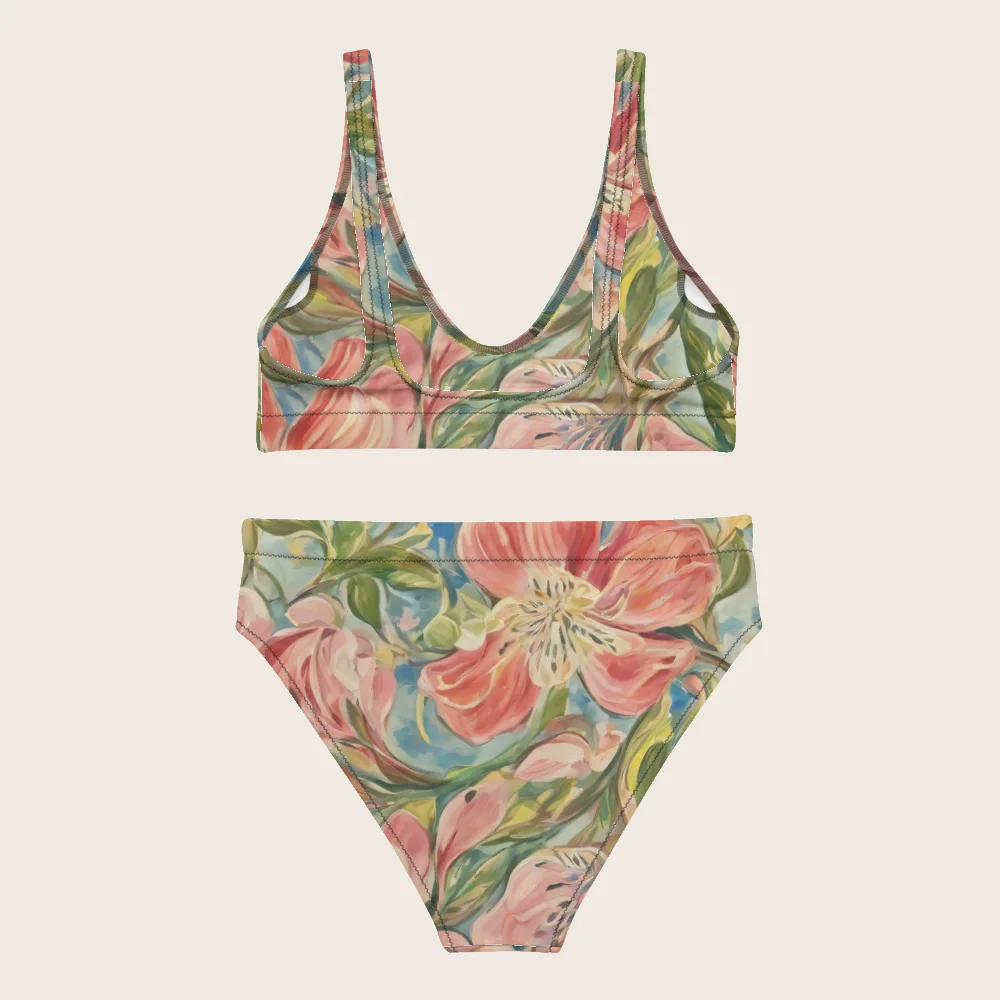 High-Waisted Bikini on model
