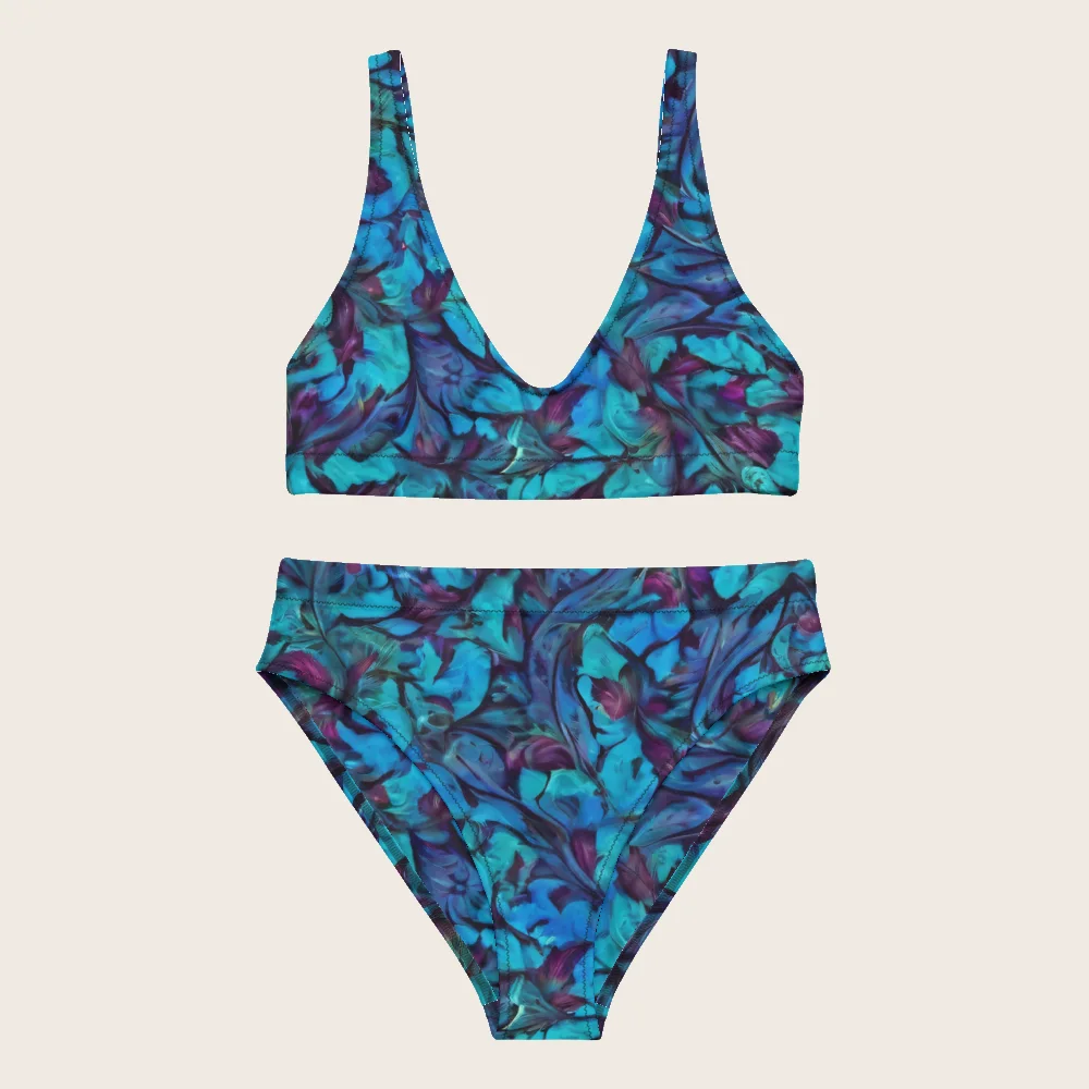 High-Waisted Bikini on model