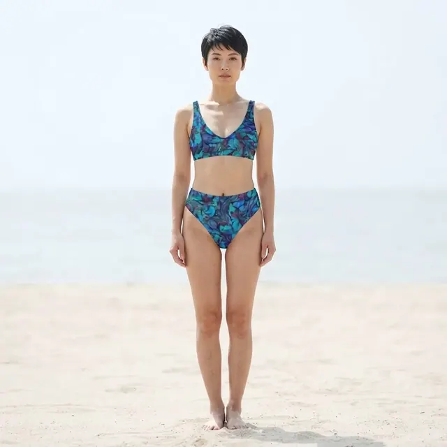 High-Waisted Bikini, one-of-one design 24EC5D34