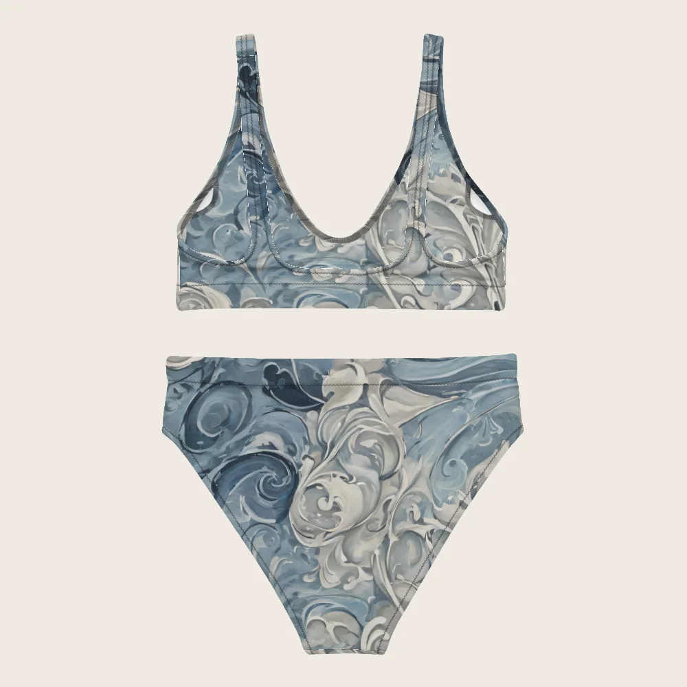 High-Waisted Bikini on model