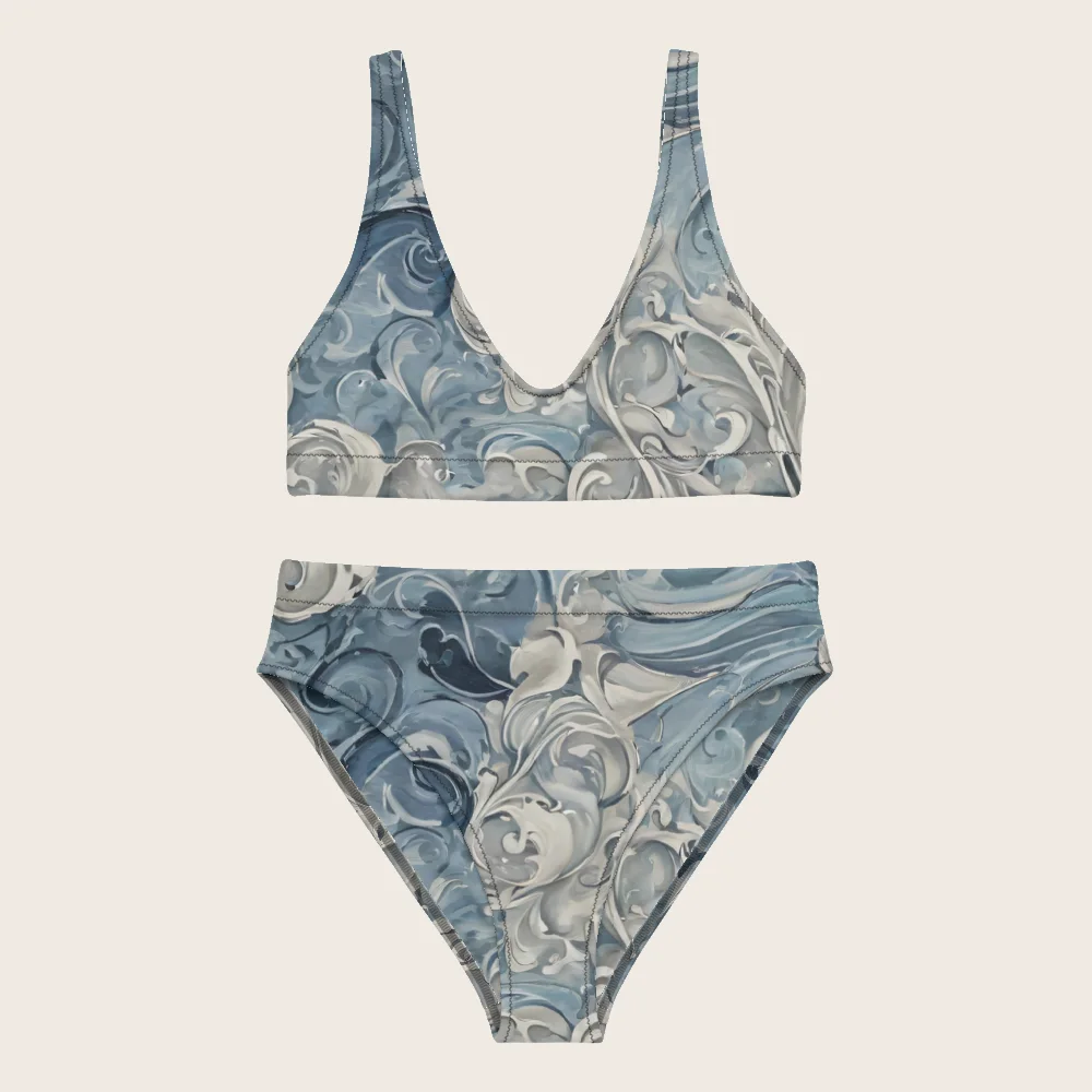 High-Waisted Bikini on model