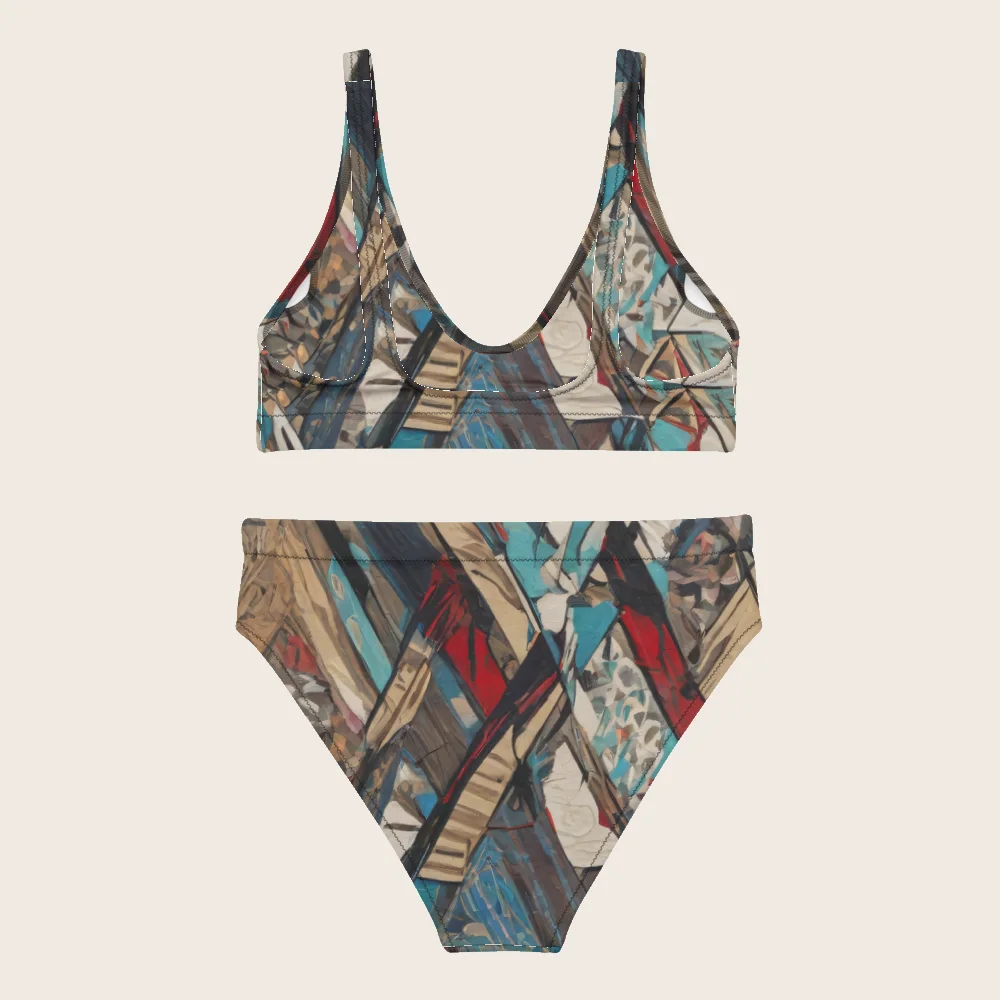 High-Waisted Bikini on model