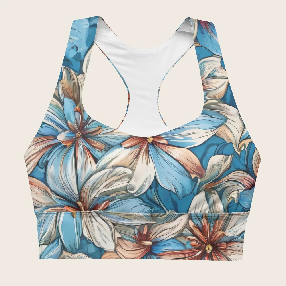 Longline Sports Bra on model