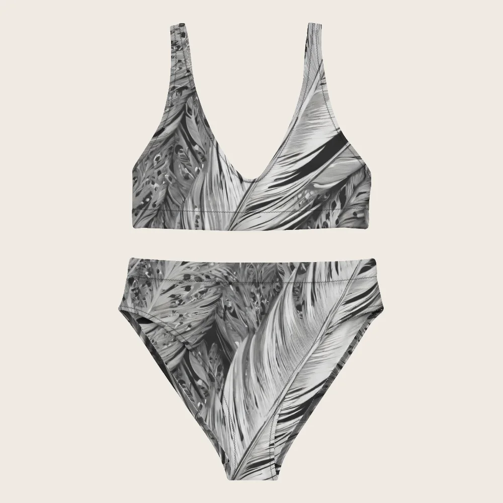 High-Waisted Bikini on model