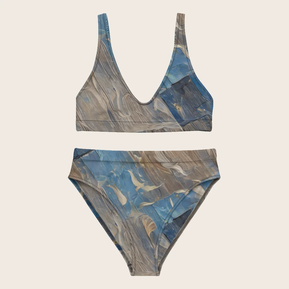 High-Waisted Bikini on model