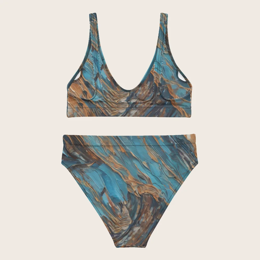 High-Waisted Bikini on model