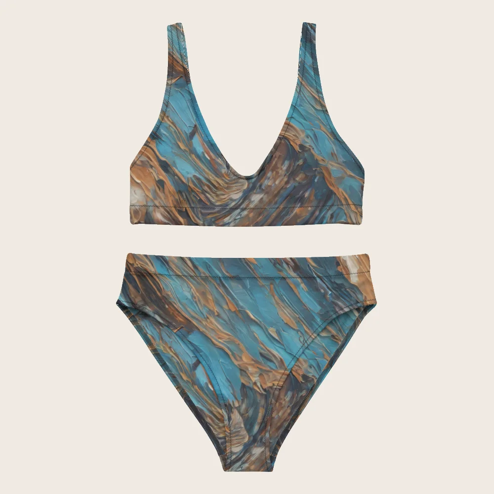 High-Waisted Bikini on model