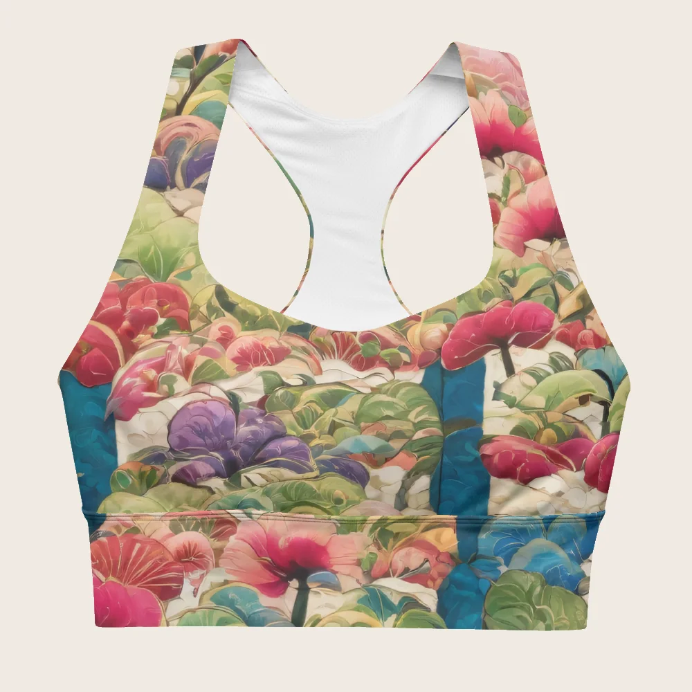Longline Sports Bra on model