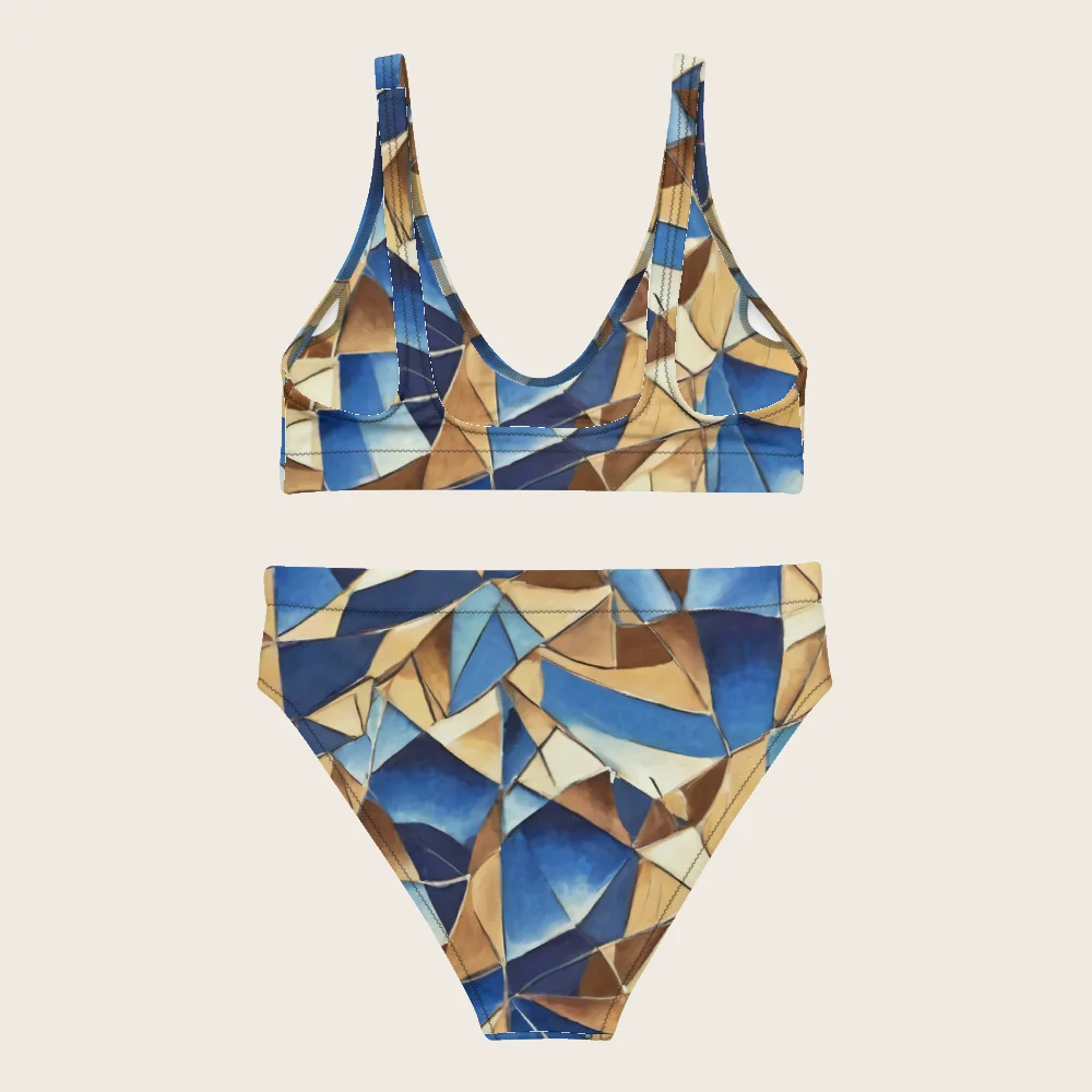 High-Waisted Bikini on model
