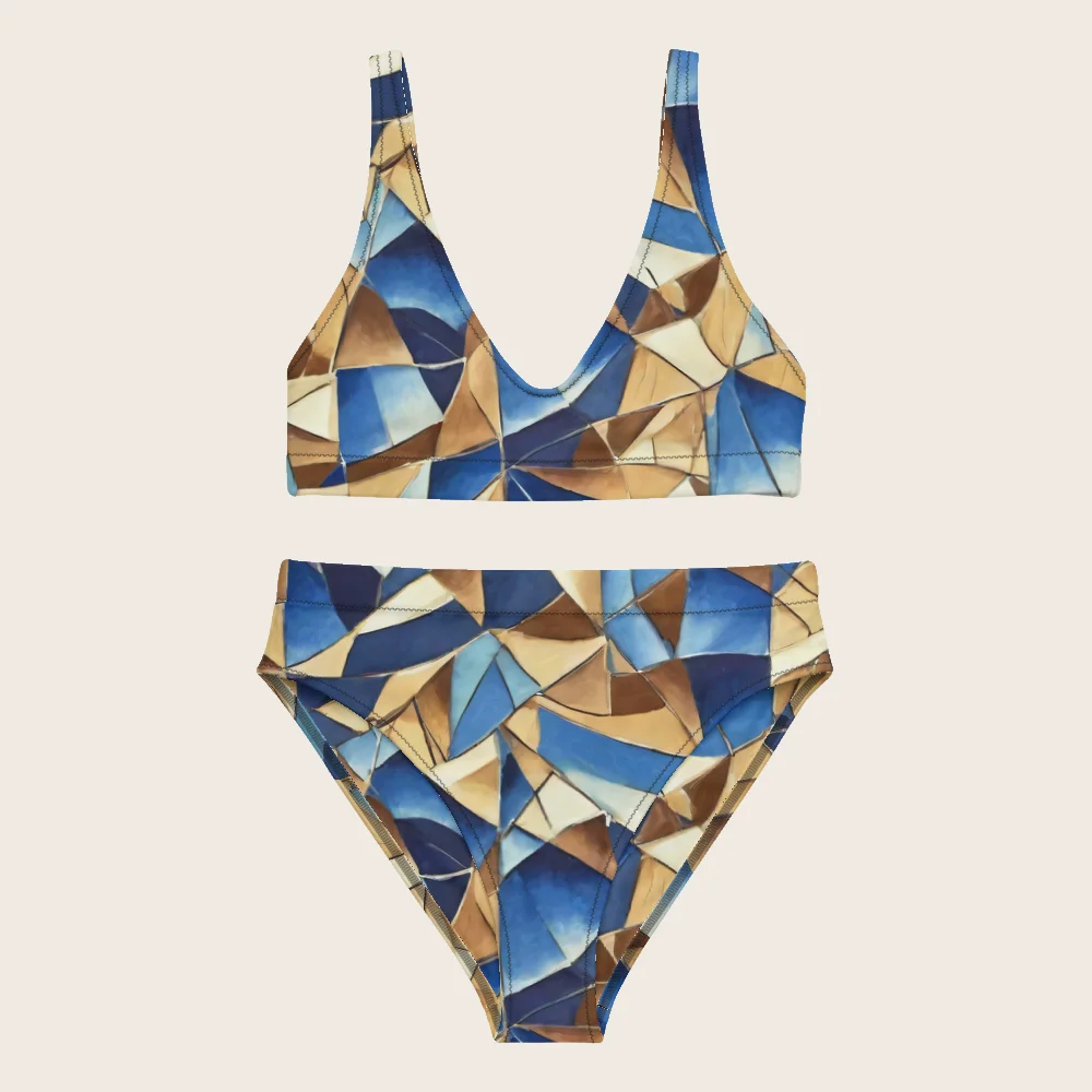 High-Waisted Bikini on model