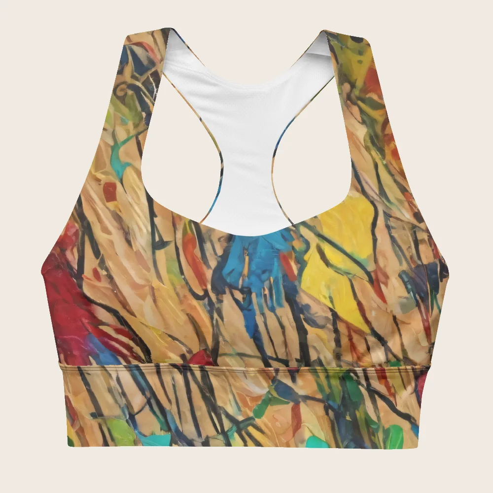 Longline Sports Bra on model