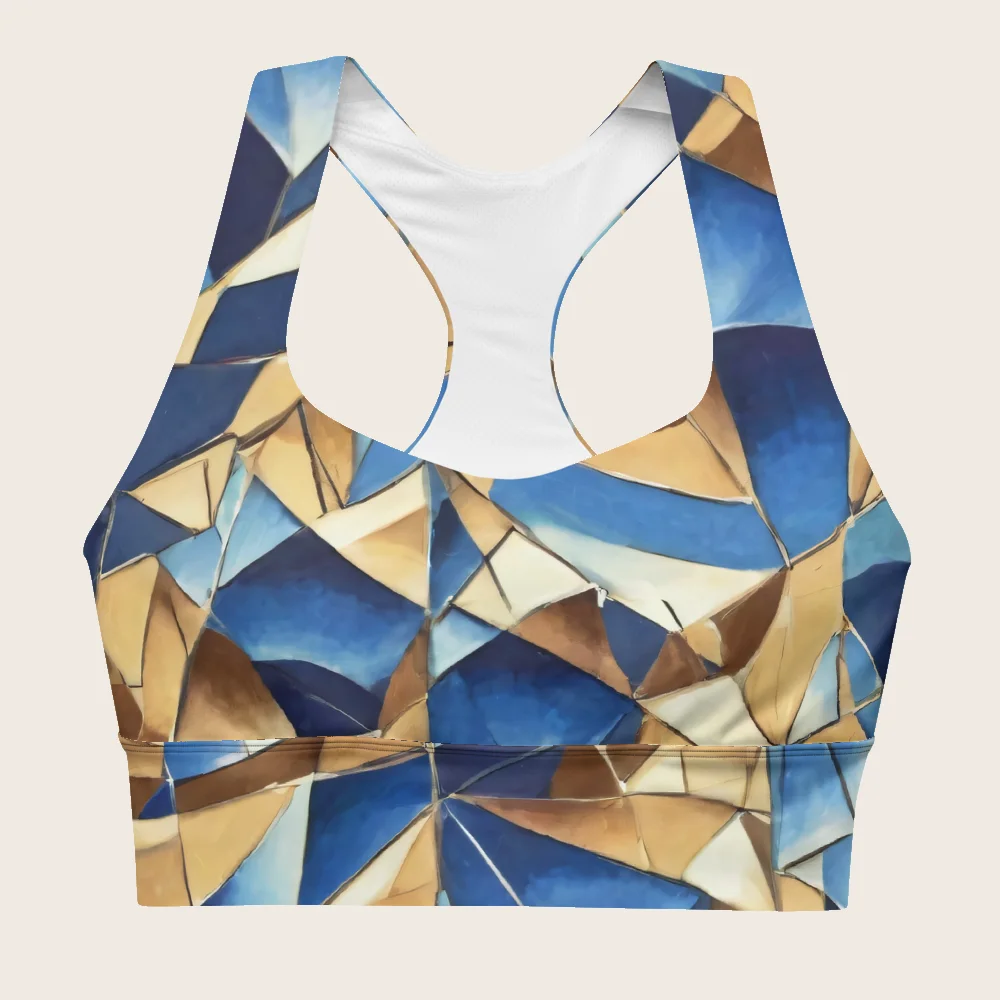 Longline Sports Bra on model