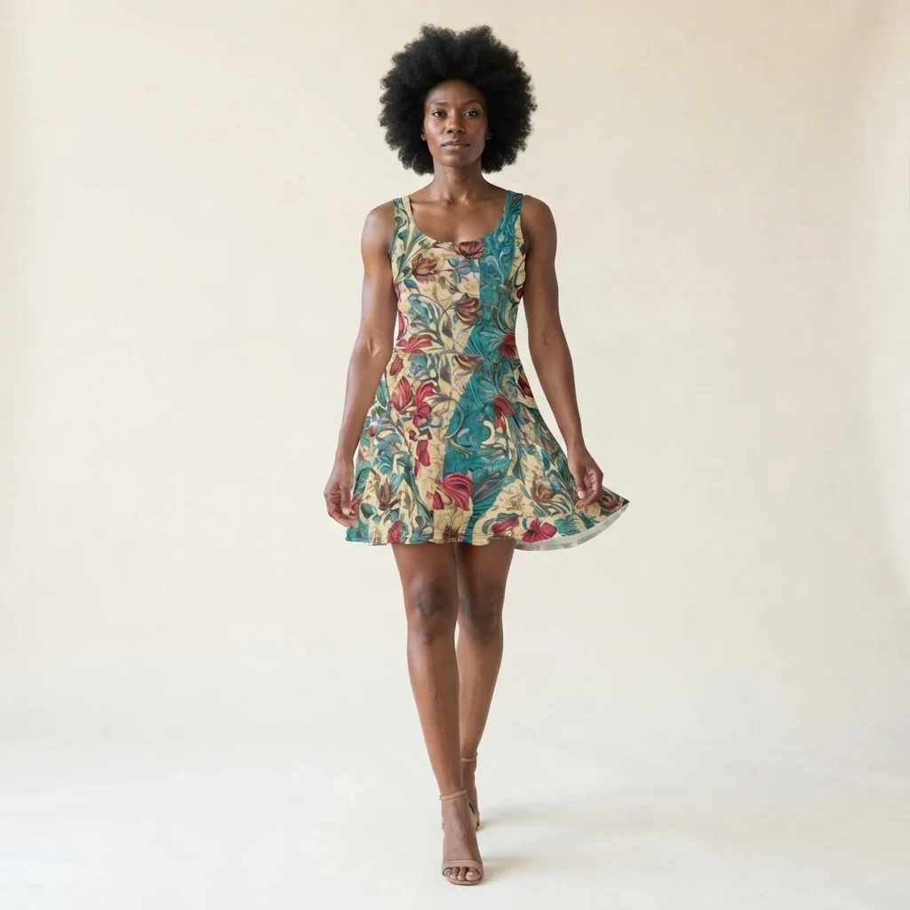 Skater Dress on model